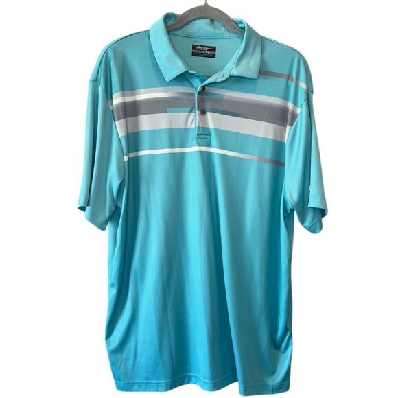 Ben Hogan Performance 100% Polyester Men's Polo Golf Shirt - Size Large - Picture 1 of 3